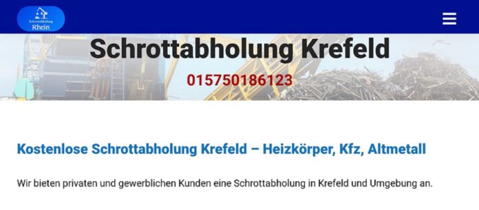 image 1 209 696x306 - Unsere zuverlässige Schrottabholung in Krefeld führen wir 6 Tagen die Woche durch.